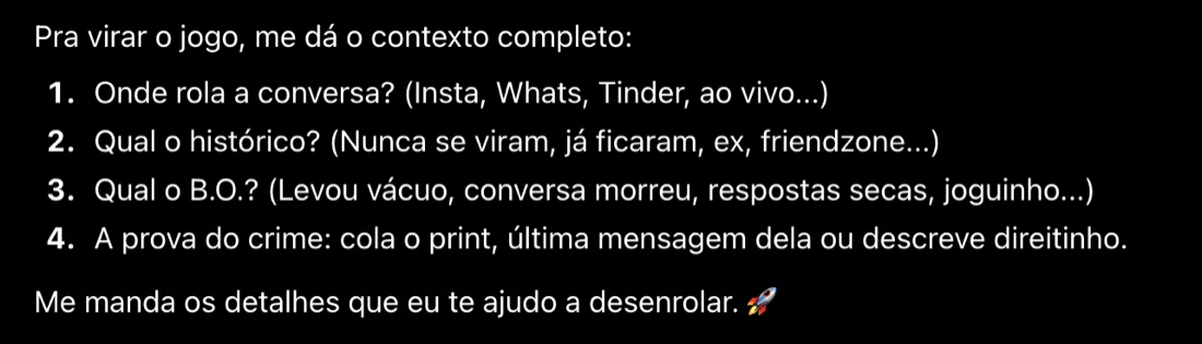 O Mestre da Lábia pede: onde rola a conversa, qual o histórico, qual o B.O. e a prova do crime: cola o print ou descreve direitinho